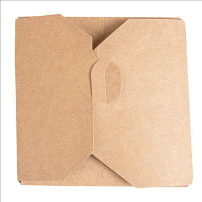 RÉCIPIENTS SALADIERS 1000 ML 275 + 25 PE G/M2 Ø12,3x8,5 CM NATUREL KRAFT (300 UNITÉS)