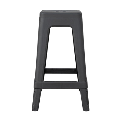 TABOURET EMPILABLE 'SUPRA-TEK'  39x39x65 CM NOIR PP (4 UNITÉS)