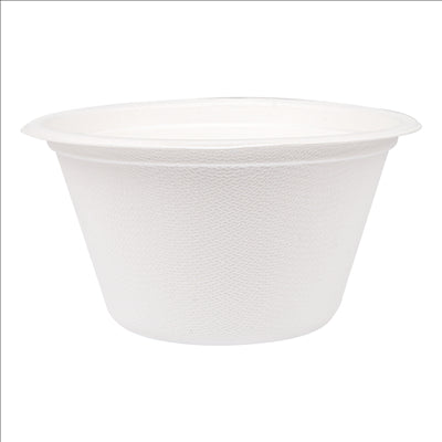 SALADIERS 'BIONIC' 750 ML Ø15,5x8,4 CM BLANC BAGASSE (600 UNITÉS)