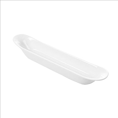 RÉCIPIENTS OBLONGS  21 CM BLANC PORCELAINE (12 UNITÉS)