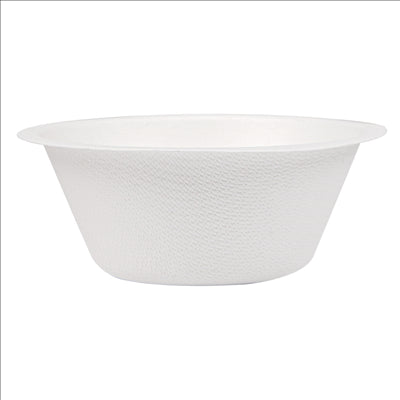 BOLS 'BIONIC' 250 ML Ø11,4x4,4 CM BLANC BAGASSE (1500 UNITÉS)