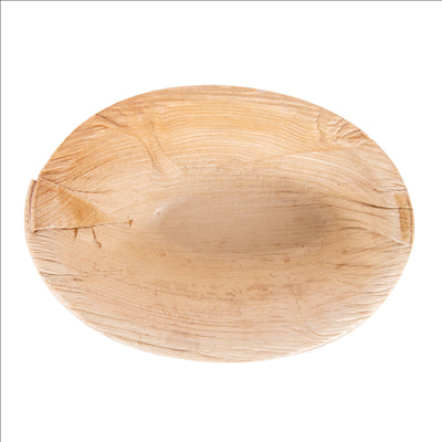 BOL OVALE COURBE 'ARECA' 110 ML 12x8,6x5 CM NATUREL ARECA (200 UNITÉS)