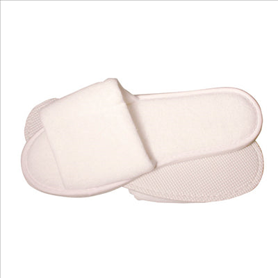 CHAUSSONS ÉPONGE  29,3x11 CM BLANC COTON (200 UNITÉS)