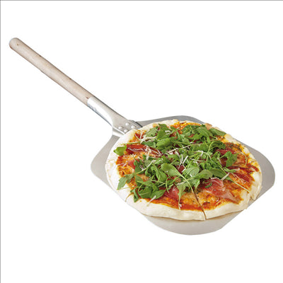 PELLE PIZZA BORDURES AIGUISÉES  30,5x35X101 CM ARGENTE ALUMINIUM (1 UNITÉ)