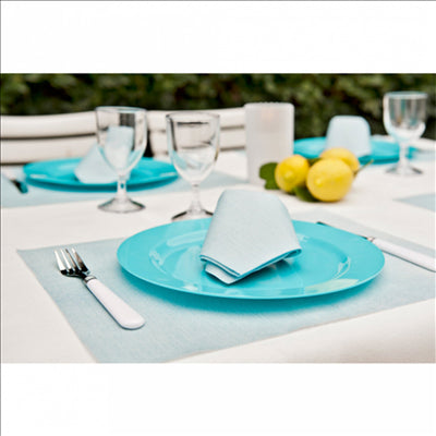 SERVIETTES 'DRY COTTON' 55 G/M2 40x40 CM TURQUOISE AIRLAID (700 UNITÉS)