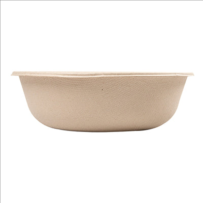 SALADIERS 'BIONIC' 950 ML Ø 18,6x6,1 CM NATUREL BAGASSE (500 UNITÉS)