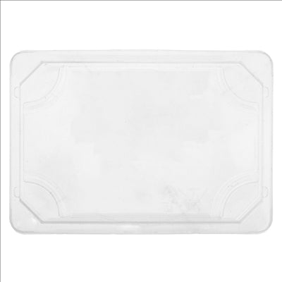 COUVERCLES POUR RÉF. 212.94 'BIONIC'  17x12x3,2 CM TRANSPARENT OPS (1000 UNITÉS)