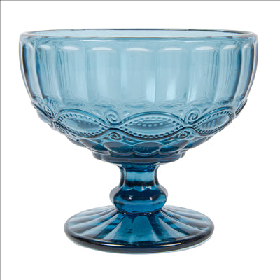 COUPES À DESSERTS 'VINTAGE' 380 ML Ø12x10.5 CM BLEU VERRE (6 UNITÉS)