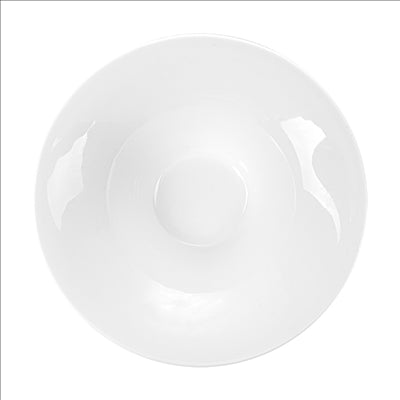 BOLS STRIÉS 500 ML Ø 20,4x7,3 CM BLANC PORCELAINE (4 UNITÉS)