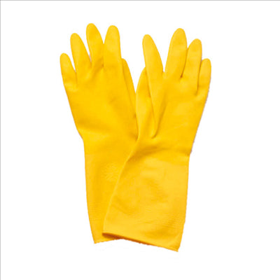 GANTS  SIZE: M JAUNE LATEX (24 UNITÉS)