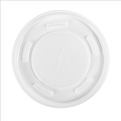 COUVERCLES POUR GOBELETS RÉFS. 229.09/252.31  Ø 8 CM TRANSLUCIDE PS (2000 UNITÉS)