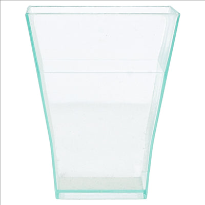 MISE EN BOUCHE RÉUTILISABLES 'BOUQUET'  4,5x4,5x5,5 CM VERT D'EAU PS (576 UNITÉS)