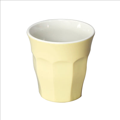 GOBELETS EMPILABLES 'ASAMI WARE' 295 ML Ø 8,8x9 CM CREME MÉLAMINE (10 UNITÉS)