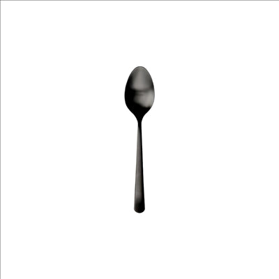 CUILLÈRES À MOKA 'OSLO'  12,5 CM NOIR ACIER (12 UNITÉS)