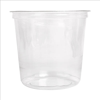 POTS TRAITEUR 750 ML Ø11,7x10,8 CM TRANSPARENT RPET (576 UNITÉS)