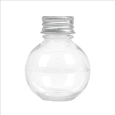 FLACONS AVEC BOUCHON EN ALUMINIUM 50 ML Ø5x6,2 CM TRANSPARENT PET (150 UNITÉS)