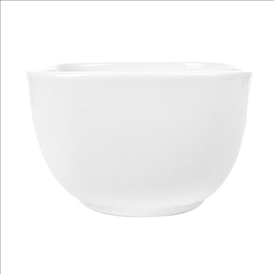 BOLS CARRÉS 700 ML 12,5x8 CM BLANC PORCELAINE (6 UNITÉS)