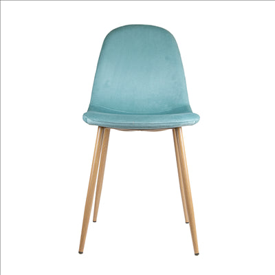 CHAISE 'SUPRA-TEK'  54x45x87 CM CACTUS VELOURS (4 UNITÉS)