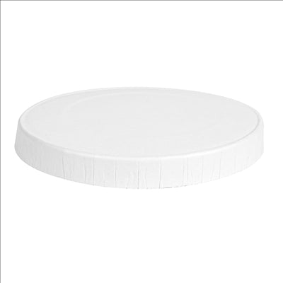 COUVERCLES POUR PETITS POTS  230 + 18 PE G/M2 Ø6,2 CM BLANC CARTON (1000 UNITÉS)