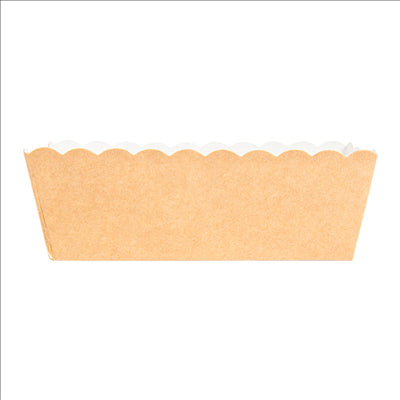 DELI-BARQUETTES  210 + 15 PE G/M2 11x4,7x4,15 CM MARRON CARTON (50 UNITÉS)