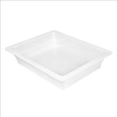 BACS GN 1/2 'ASAMI WARE'  32,5 x 26 x 6,5 (h) CM BLANC MÉLAMINE (6 UNITÉS)