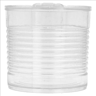 BOÎTES DE CONSERVE 220 ML Ø 7,4x7,2 CM TRANSPARENT PS (100 UNITÉS)