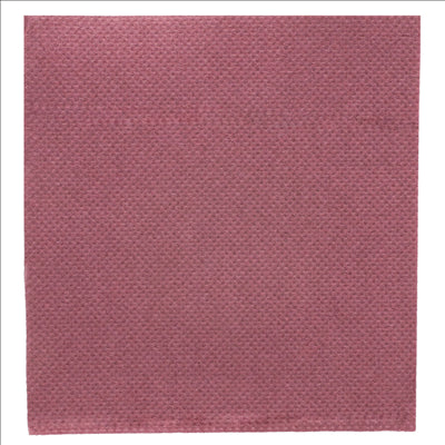 SERVIETTES ECOLABEL 'DOUBLE POINT' 18 G/M2 20x20 CM PRUNE OUATE (2400 UNITÉS)