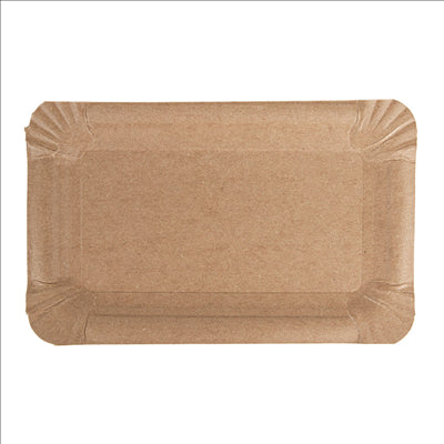 PLATEAUX PÂTISSERIE - PETITS  300 G/M2 17,5x11CM NATUREL KRAFT (250 UNITÉS)