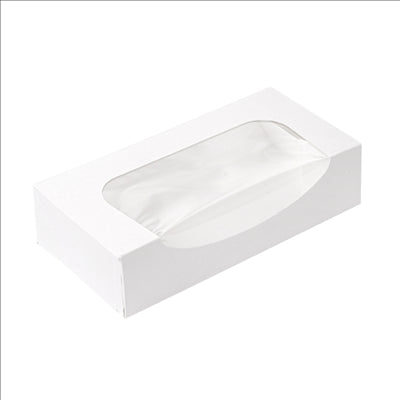 RÉCIPIENTS SUSHI+FÊNETRE 'THEPACK' 230 G/M2 + OPP 19,7x9x4,5 CM BLANC CARTON ONDULÉ NANO-MICRO (400 UNITÉS)