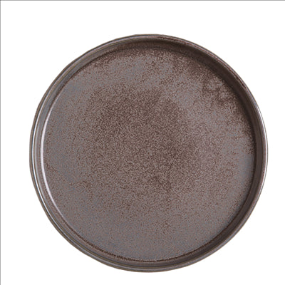 PLATES 'RUSTY' 'AKALA'  Ø 21,2x4,5 CM OXYDE PORCELAINE (3 UNITÉS)