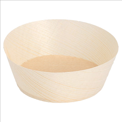 POTS EN FEUILLE DE PEUPLIER  Ø 7x2,5 CM NATUREL BOIS (100 UNITÉS)