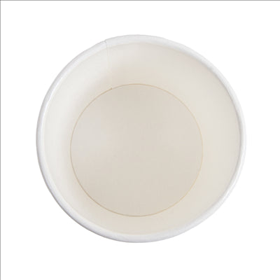 GOBELETS BOISSONS FROIDES ET CHAUDES 1 PAROI 'COMPOSTABLE' 120 ML - 4 oz 230 G/M2 Ø6,3/4,5x6 CM BLANC CARTON (1000 UNITÉS)