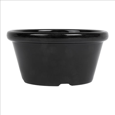 12 RAMEQUINS 60 ML Ø 7x3,5 CM NOIR PET (1 UNITÉ)