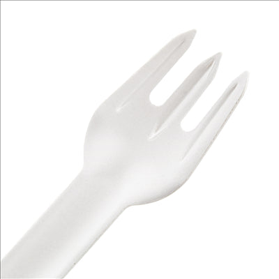 FOURCHETTES 'PAPER CUTLERY' 960 G/M2 15,8 CM BLANC PAPIER (50 UNITÉS)