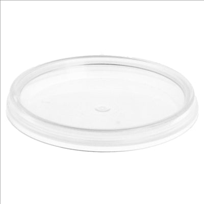 COUVERCLES POUR RÉCIPIENTS INVIOLABLES REFS. 220.82/220.83 30/50 ML Ø 4,8 TRANSPARENT PP (2700 UNITÉS)