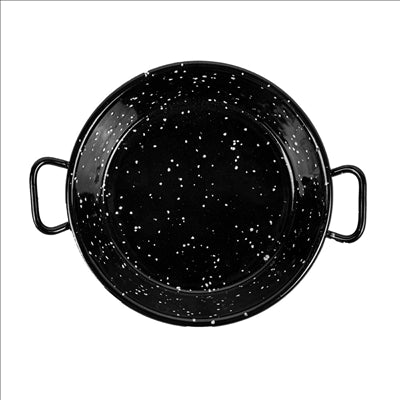 MINI POELE ÉMAILLÉE 'ARTINOX'  Ø10x2 CM NOIR ACIER (10 UNITÉS)