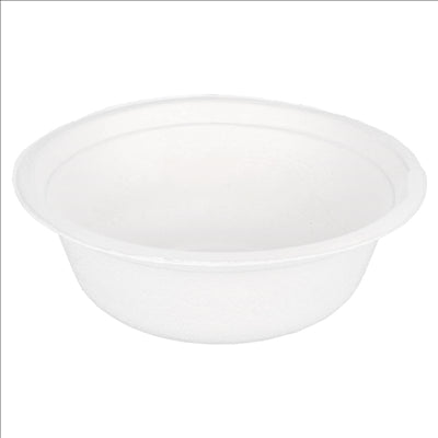 SALADIERS 'BIONIC' 500 ML Ø 15,5x5,4 CM BLANC BAGASSE (600 UNITÉS)