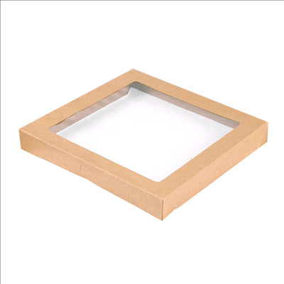 COUVERCLES POUR BOÎTES 253.14  300 G/M2 + PET 22,9x22,8x3 CM NATUREL KRAFT (100 UNITÉS)