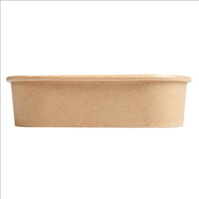 RÉCIPIENTS CARRÉS 750 ML 320 + 26 PE G/M2 16,7x16,7x4,3 CM NATUREL KRAFT (300 UNITÉS)