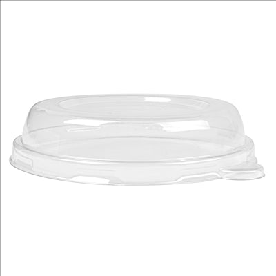 COUVERCLES HAUTS POUR RÉFÉRENCE 233.03/04 'BIONIC'  Ø12,4x2,5 CM TRANSPARENT PET (1500 UNITÉS)