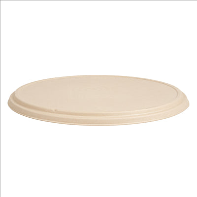 COUVERCLES RÉCIPIENT POUR PIZZA 'BIONIC'  Ø 36,4x1,9 CM NATUREL BAGASSE (150 UNITÉS)