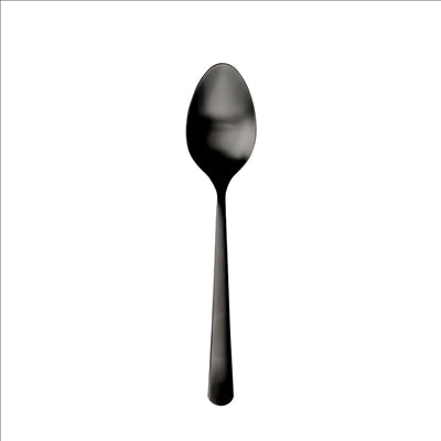 CUILLERES A DESSERT 'OSLO'  18,5 CM NOIR ACIER (12 UNITÉS)