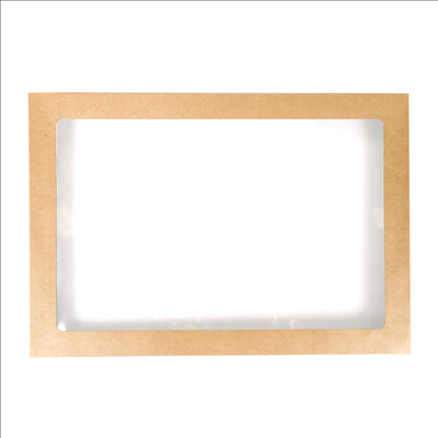 COUVERCLES POUR BOÎTES 253.17  300 G/M2 + PET 45,5x31,3x3 CM NATUREL KRAFT (50 UNITÉS)