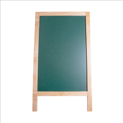 ARDOISE EN ANGLE 2 FACES  65x80x115 CM VERT BOIS (1 UNITÉ)