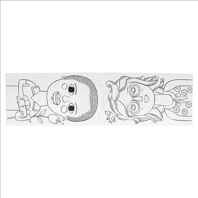 CAHIERS COLORIAGE "ASSORTIES CHÂTEAUX ET VISAGES"  100 G/M2 12,5x22 CM QUADRICHROMIE CELLULOSE (400 UNITÉS)