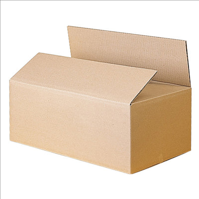 BOITE CARTON ONDULE - DOUBLE CANAL  60x40x40 CM NATUREL CARTON (15 UNITÉS)