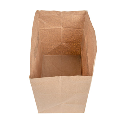 SACS SOS SANS ANSES POUR 1/2 POULET  70 G/M2 22+14x21 CM NATUREL PARCH.INGRAISSABLE (500 UNITÉS)