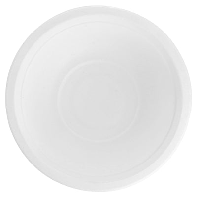 BOLS 'BIONIC' 350 ML Ø 13,5x4,6 CM BLANC BAGASSE (1200 UNITÉS)