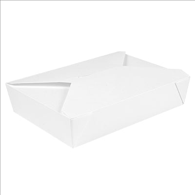 BOÎTES AMÉRICAINES MICRO-ONDABLES 'THEPACK' 1470 ML 230 + 12PP G/M2 19,6x14x4,5 CM BLANC CARTON ONDULÉ NANO-MICRO (300 UNITÉS)