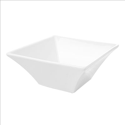 BOLS CARRÉS 500 ML 14,9x5,5 CM BLANC PORCELAINE (6 UNITÉS)